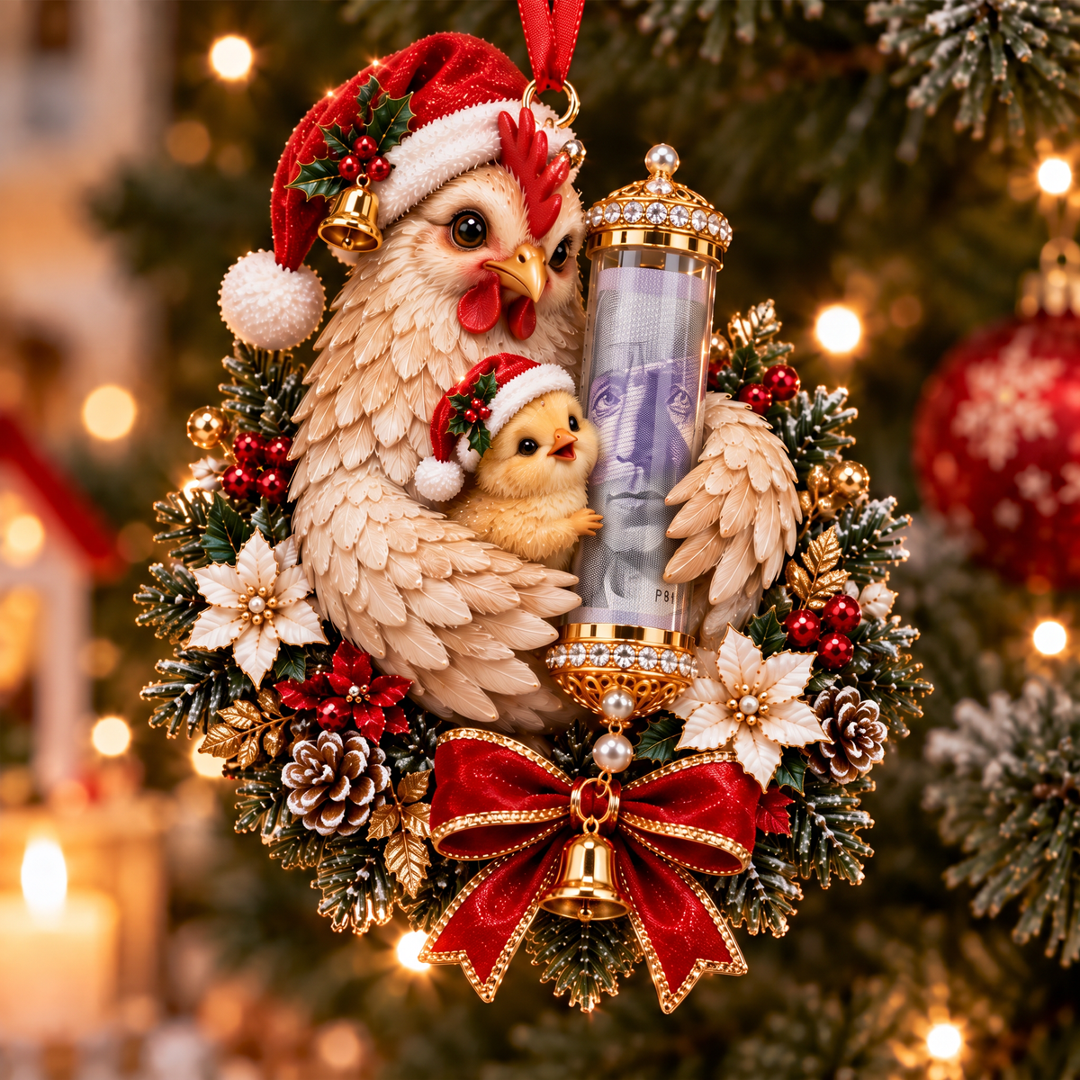 🎁Roztomilá vianočná ozdoba na darček so zvieratkami – ozdoba na vianočný stromček 🎄💵