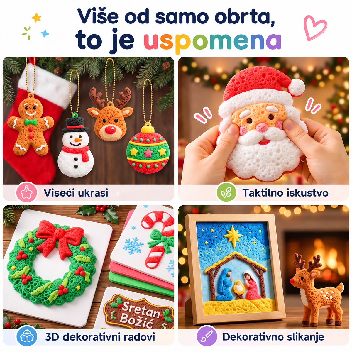 🔥 ZADNJI DAN 49% POPUSTA 🌥️ Čarobne božićne 3D puhaste olovke – Pretvorite blagdanske crteže u opipljivu 3D umjetnost 🎁✨