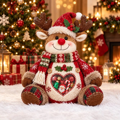 🎅🎄Posledný deň – zľava 50 %! 🍭Nádoba na sladkosti s vianočným motívom – opakovane použiteľný obal na dobroty a darčeky🦌Ideálna voľba pre deti
