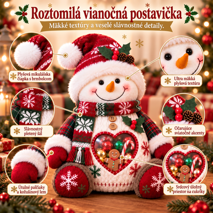 🎅🎄Posledný deň – zľava 50 %! 🍭Nádoba na sladkosti s vianočným motívom – opakovane použiteľný obal na dobroty a darčeky🦌Ideálna voľba pre deti
