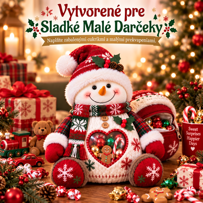 🎅🎄Posledný deň – zľava 50 %! 🍭Nádoba na sladkosti s vianočným motívom – opakovane použiteľný obal na dobroty a darčeky🦌Ideálna voľba pre deti