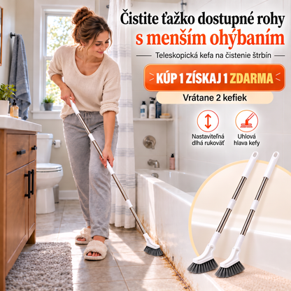 Teleskopická kefa na čistenie štrbín