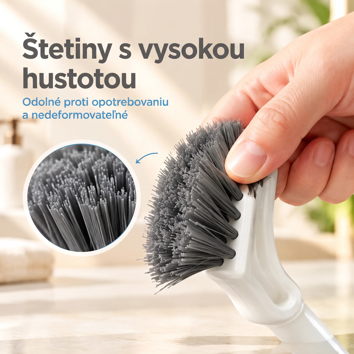 Teleskopická kefa na čistenie štrbín
