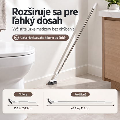 Teleskopická kefa na čistenie štrbín