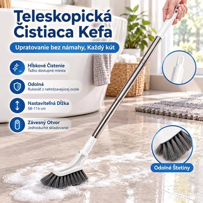 Teleskopická kefa na čistenie štrbín