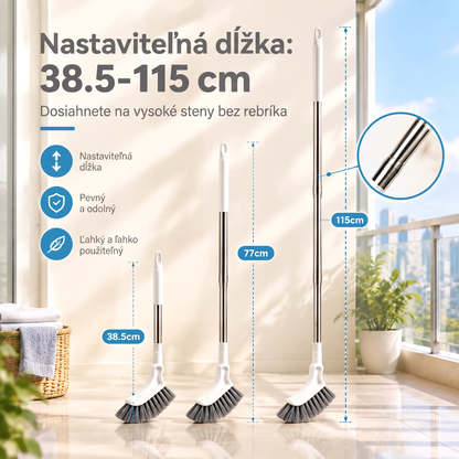 Teleskopická kefa na čistenie štrbín