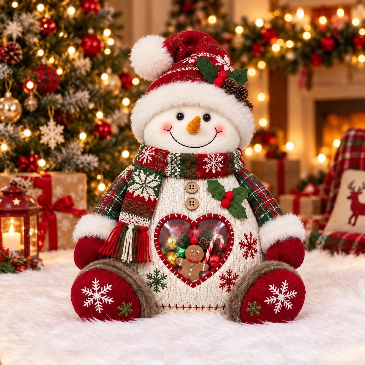 🎅🎄Posledný deň – zľava 50 %! 🍭Nádoba na sladkosti s vianočným motívom – opakovane použiteľný obal na dobroty a darčeky🦌Ideálna voľba pre deti
