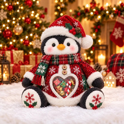 🎅🎄Posledný deň – zľava 50 %! 🍭Nádoba na sladkosti s vianočným motívom – opakovane použiteľný obal na dobroty a darčeky🦌Ideálna voľba pre deti